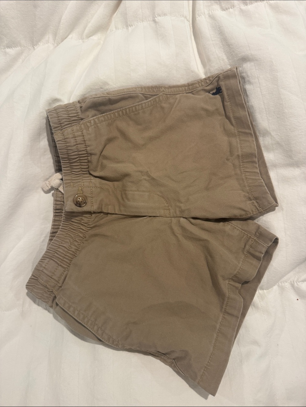 Polo by Ralph Lauren Tan Elastic-Waist Kids Shorts